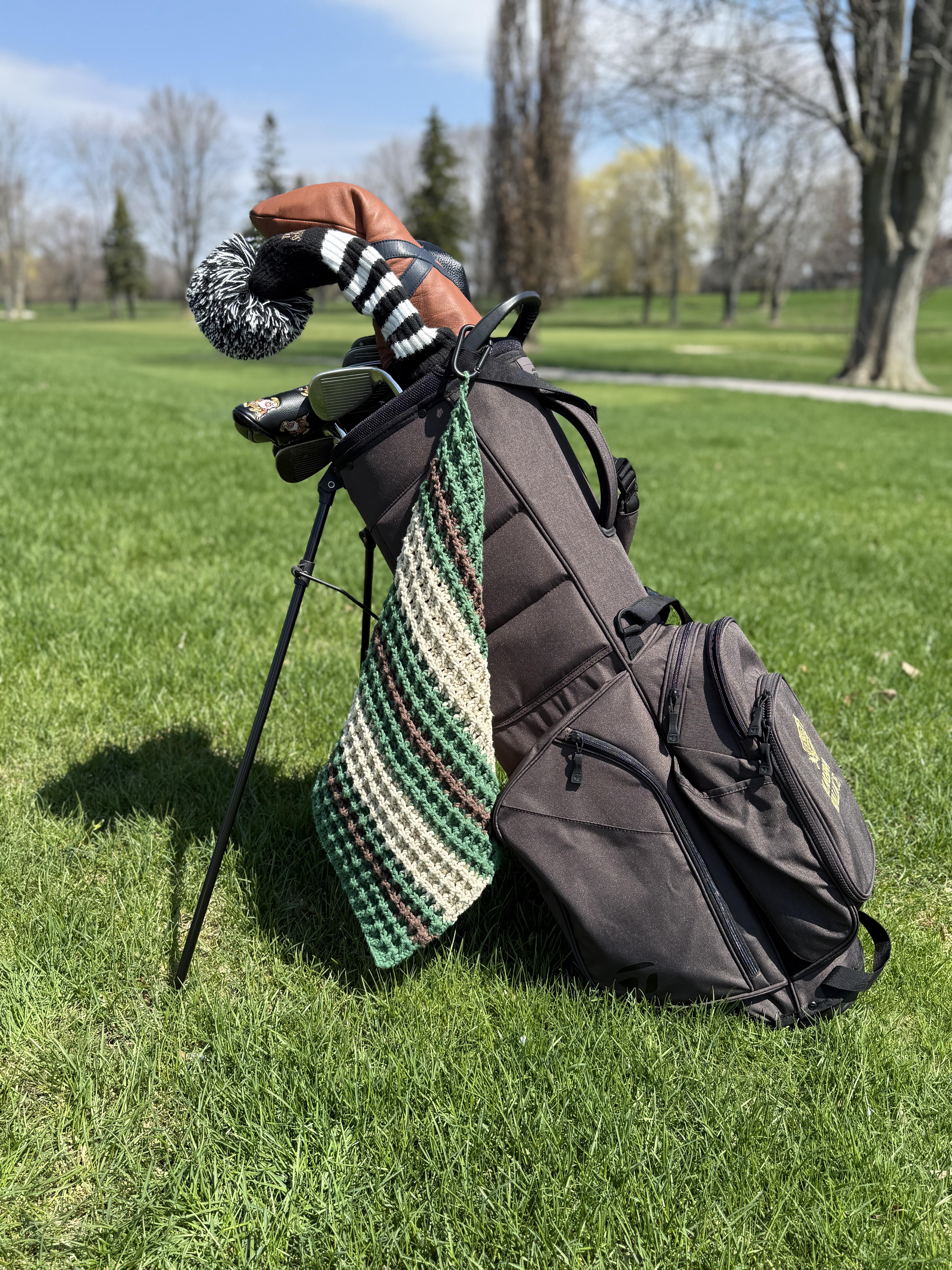 The Jumbo Waffle Crochet Golf Towel